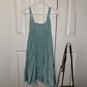 Frill Trimmed Layered Hem Cami Dress